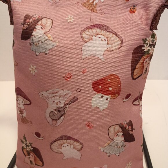 2023 FAIRY DROP ART Merry Mushrooms Print Nylon Crossbody Bag - Picture 7 of 13